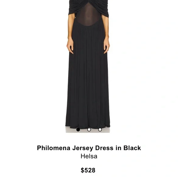 helsa black long sleeve dress Helsa VESTIDO NIALL en Black